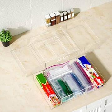 FEMELI Ziplock Food Bag Storage Solution for Efficiency