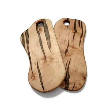 Large Long Ambrosia Maple Wood Cutting Board with Handle, Charcuterie Buffet Serving Board, Wedding Catering Tray