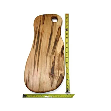 Large Long Ambrosia Maple Wood Cutting Board with Handle, Charcuterie Buffet Serving Board, Wedding Catering Tray