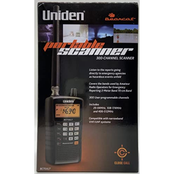Uniden Bearcat BC75XLT Handheld Scanner with 300 Channels