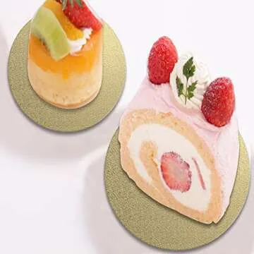 3 Pack Golden Cake Boards - 12 Inch Sturdy Circles