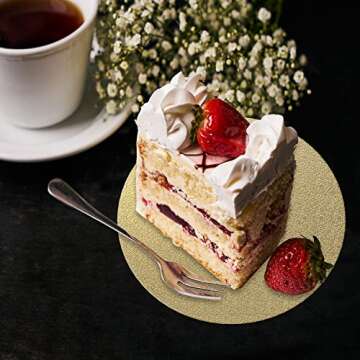 3 Pack Golden Cake Boards - 12 Inch Sturdy Circles