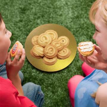 3 Pack Golden Cake Boards - 12 Inch Sturdy Circles