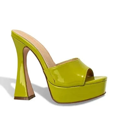 Chase & Chloe Patent Platform Heels - Stylish Comfort for Every Occasion