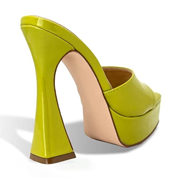 Chase & Chloe Patent Platform Heels - Stylish Comfort for Every Occasion
