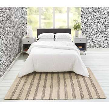 Novogratz by Momeni MONTAMTK-2CHR5070 Montauk 100% Jute Hand Woven Indoor Area Rug 5'0" x 7'0" Charcoal Grey