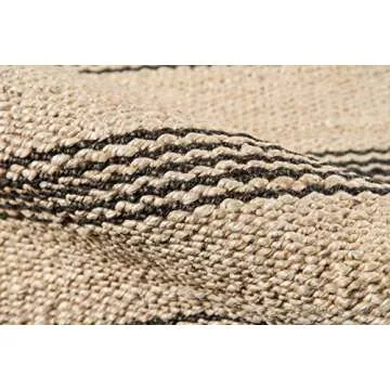 Novogratz by Momeni MONTAMTK-2CHR5070 Montauk 100% Jute Hand Woven Indoor Area Rug 5'0" x 7'0" Charcoal Grey