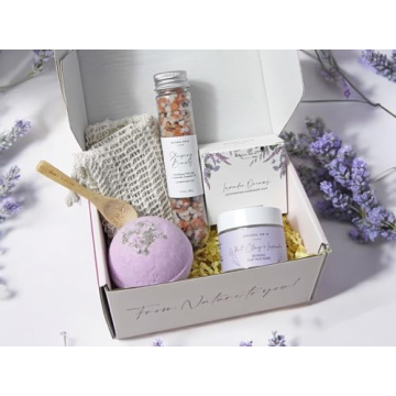 Natural Amor Lavender Spa Gift Set - 5 Pcs Relaxing