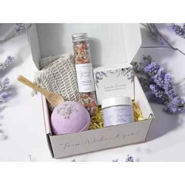 Natural Amor Lavender Spa Gift Set - 5 Pcs Relaxing