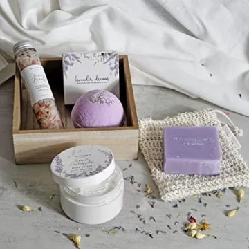 Natural Amor Lavender Spa Gift Set - 5 Pcs Relaxing