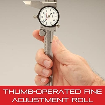 Starrett 1202F-6 Precision Dial Caliper for Woodworking