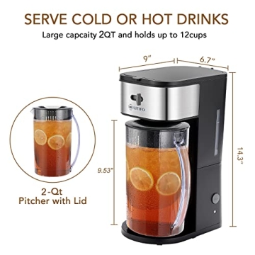 LITIFO Iced Tea & Coffee Brewing System - 2-Quart