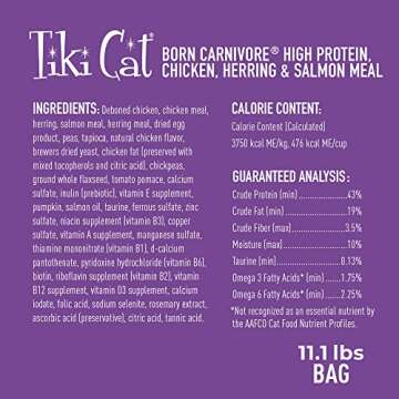 Tiki Cat High Protein Dry Cat Food, Grain-Free Nutrition