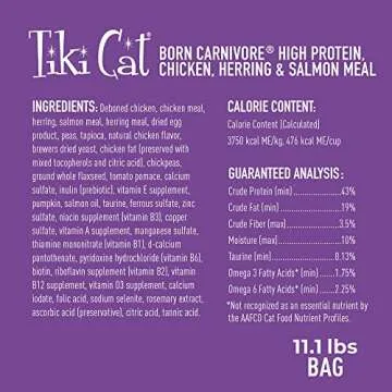Tiki Cat High Protein Dry Cat Food, Grain-Free Nutrition
