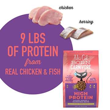 Tiki Cat High Protein Dry Cat Food, Grain-Free Nutrition