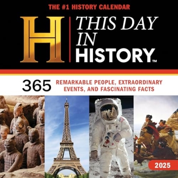2025 History Channel Wall Calendar: 365 Days of Fascinating Facts & Events