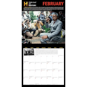 2025 History Channel Wall Calendar Daily Historical Facts