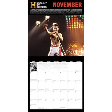 2025 History Channel Wall Calendar Daily Historical Facts