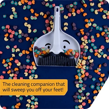 Peleg Design Dustache Mini Broom Dustpan Set Mustache Fun