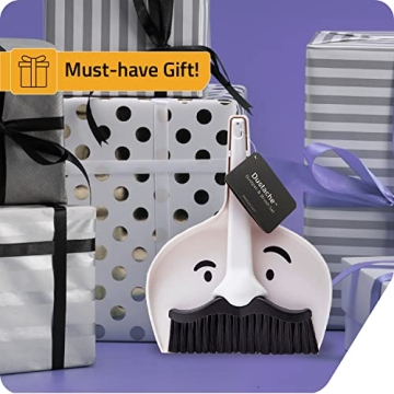 Peleg Design Dustache Mini Broom Dustpan Set Mustache Fun