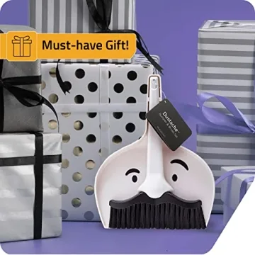 Peleg Design Dustache Mini Broom Dustpan Set Mustache Fun