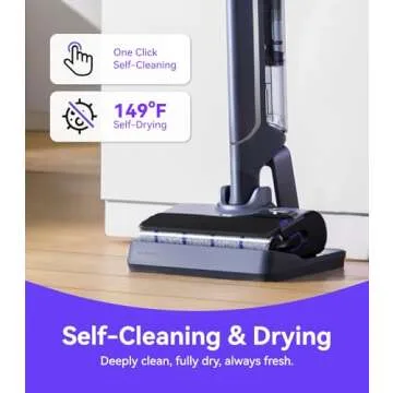NARWAL S20 Pro Cordless Vacuum Mop with Self-Cleaning, Wet Dry Vacuum Cleaner for Hard Floors, Ideal for Families with Kids and Pets