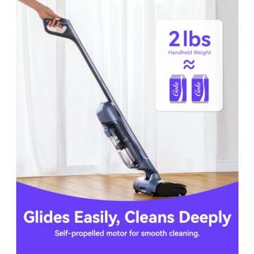 NARWAL S20 Pro Cordless Vacuum Mop with Self-Cleaning, Wet Dry Vacuum Cleaner for Hard Floors, Ideal for Families with Kids and Pets