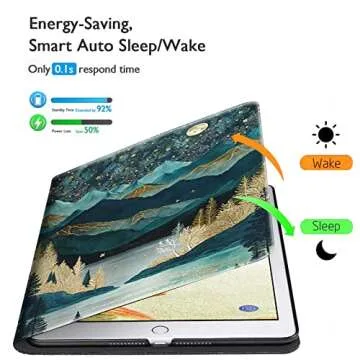 BFSEROBJ Case for 6.8" Kindle Paperwhite 11th Generation 2021 and Kindle Paperwhite Signature Edition Lightweight Smart Case Adjustable Stand Protective Cover with Auto Wake/Sleep - Mountains