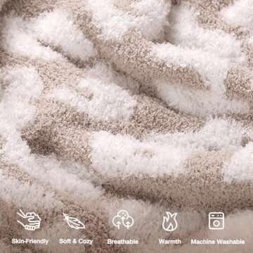 Soft Fuzzy Fluffy Leopard Knit Throw Blanket, Cozy Plush Reversible Blanket for Couch Sofa Bed (Pink)