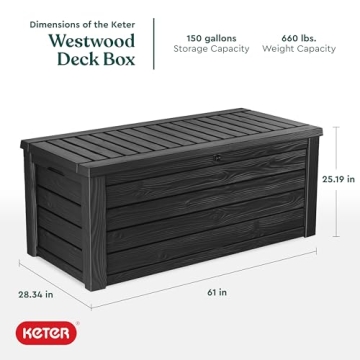 Keter 150 Gallon Outdoor Storage Box & Bench