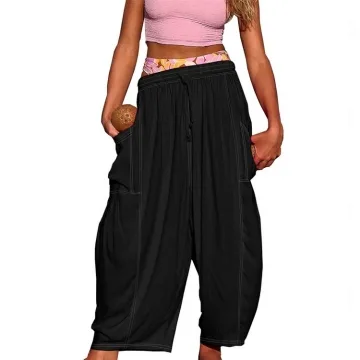 Yeokou Women's Summer Harem Pants