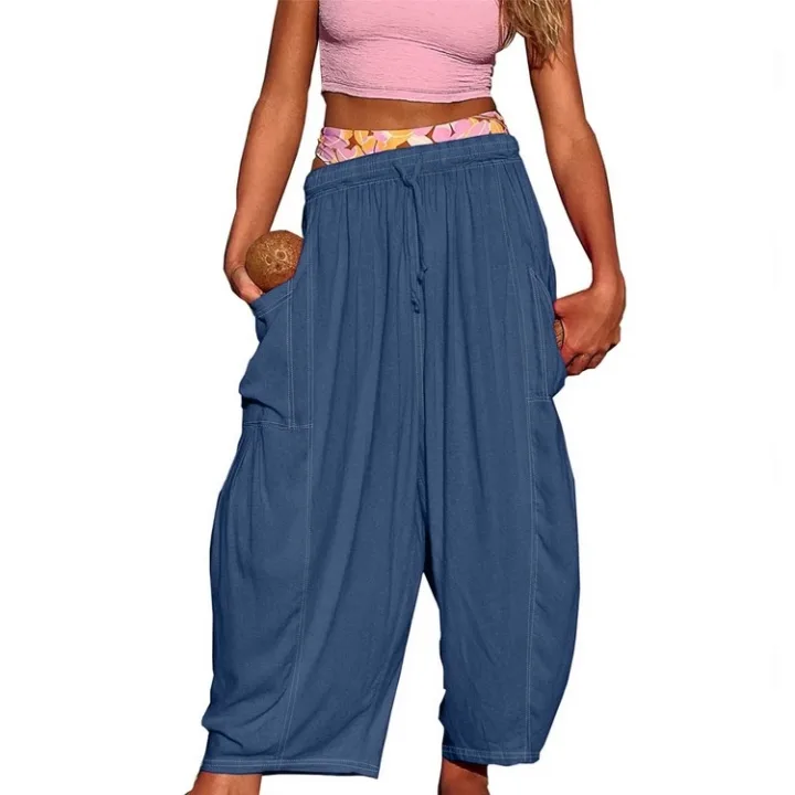 Yeokou Women's Summer Harem Pants