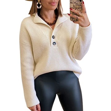 LILLUSORY Women's V-Neck Pullover Sweater for Every Occasion