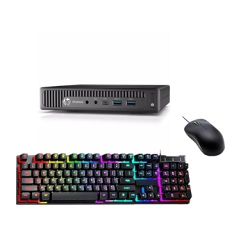 HP EliteDesk 800 G2 Mini PC: Intel i5, 16GB RAM, 256GB SSD, Keyboard & Mouse, WiFi USB, Windows 11 P...
