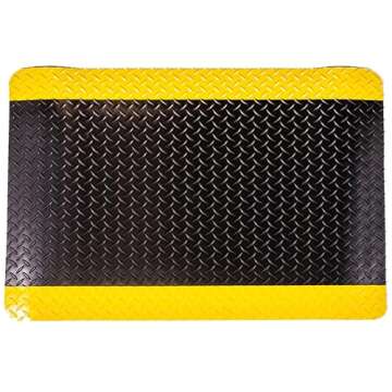 Durable Corporation-442S Vinyl Heavy Duty Diamond-DEK Sponge Industrial Anti-Fatigue Floor Mat, 2' x...