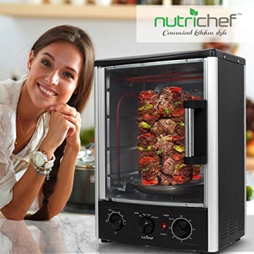 Nutrichef Multi-Function Rotisserie Oven - Versatile Cooking Power
