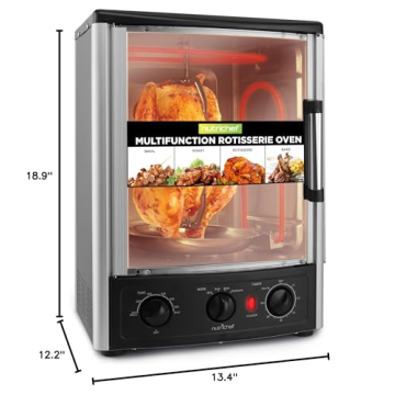 Nutrichef Multi-Function Rotisserie Oven - Versatile Cooking Power
