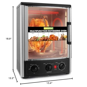 Nutrichef Multi-Function Rotisserie Oven - Versatile Cooking Power
