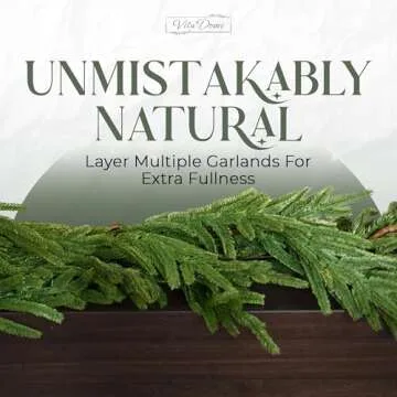 Vita Domi Norfolk Pine Garland for Luxurious Holiday Decor