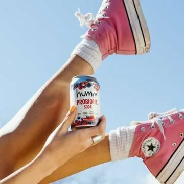 Humm Sparkling Probiotic Soda Variety Pack, Lemon Lime & Berry Cream, Zero Sugar, Zero Calorie, 2 Billion Probiotics, Vitamin C, D, and B12, 12 fl oz (12 Pack)