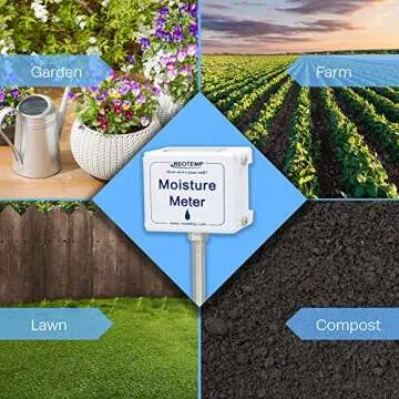 REOTEMP Moisture Meter for Gardening and Composting