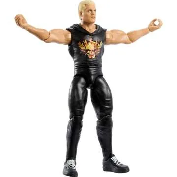 Mattel WWE Action Figure, 6-inch Collectible Cody Rhodes with 10 Articulation Points & Life-Like Look