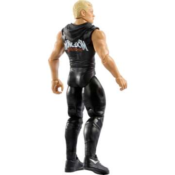 Mattel WWE Action Figure, 6-inch Collectible Cody Rhodes with 10 Articulation Points & Life-Like Look