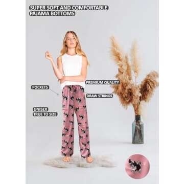 Shih Tzu Pajama Bottoms - Soft & Comfortable Cotton Blend Sleepwear