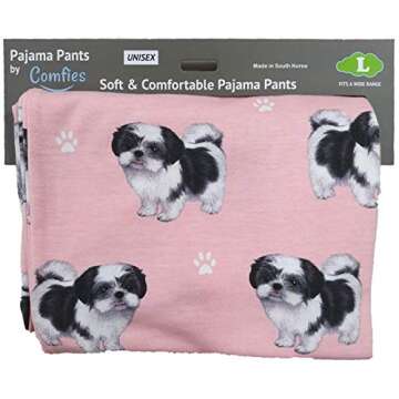Shih Tzu Pajama Bottoms - Soft & Comfortable Cotton Blend Sleepwear
