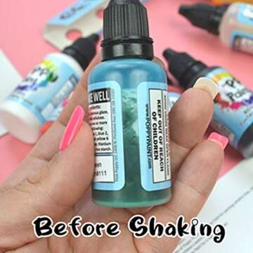 Super Shine Edible Poppy Paint, Fast Drying Poppy Paint for Cake Pops, Cookies, Chocolates – FDA Compliant Premium Quality Poppy Paint to be used on Glaze Icing, Fondant, Wafer Paper, Candy (30ml)