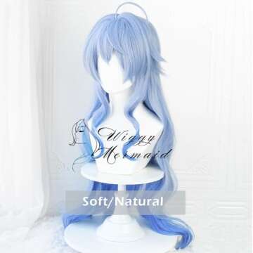 Blue Ganyu Cosplay Wig - Perfect for Anime Events
