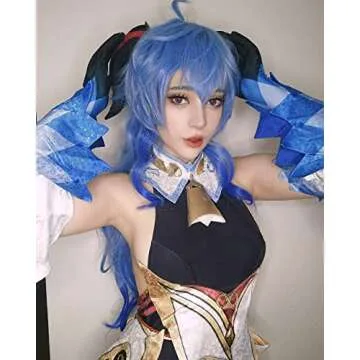 Blue Ganyu Cosplay Wig - Perfect for Anime Events
