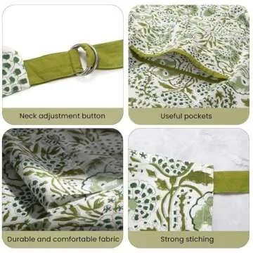 CPC Handmade Block Printed Kitchen Apron for All