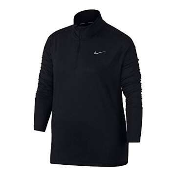 Nike Women's Element 1/2 Zip Running Top Black Size X-Large